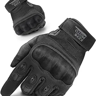 KEMIMOTO Guantes Moto Hombre, Guantes Moto Pantalla Táctil Protección, Tácticos Militares Dedo Completo Antideslizante para MTB ATV Escalada Paintball Motocross