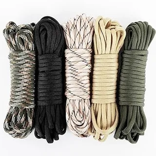 Romon Paracord, Cuerda Paracord 4mm, Cuerda Escalada, Cordino, Cuerda para Toldo Exterior, Cuerda Camping, Cuerda Tendedero