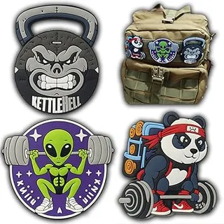 EVERFLY Parches Mochila Militar Belcro - Set 3 Parches - Crossfit Parches Belcro Mochila Tactica - Accesoriors Gym Airsoft - Hombre Mujer - Goma PVC Insignia - Mochila Táctica - Cross Training