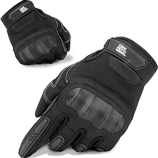 KEMIMOTO Guantes Moto Hombre, Guantes Tácticos con Protección, Guantes Moto Transpirables, Dedos Comp...