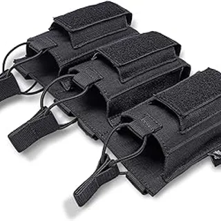 TSPRO Bolsa Molle Triple para Recargadores de Rifle Tácticos, de Clase Militar, Tope Abierto con Fija...