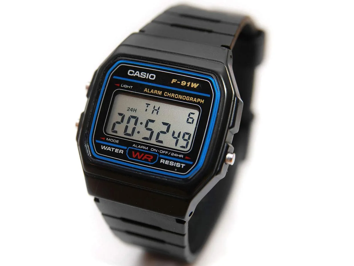 Reloj Deportivo F91W-1 Negro 4