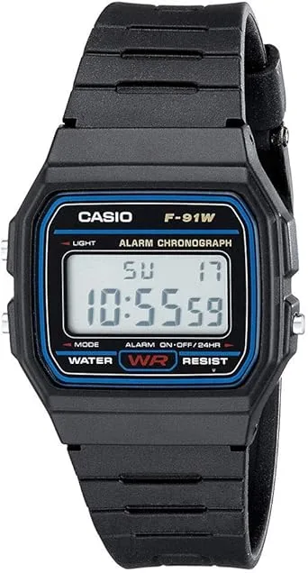 Reloj Deportivo F91W-1 Negro