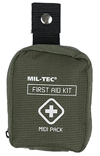 Kit de Primeros Auxilios Militar Midi Pack Verde OD 3