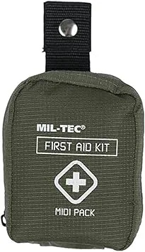 Kit de Primeros Auxilios Militar Midi Pack Verde OD
