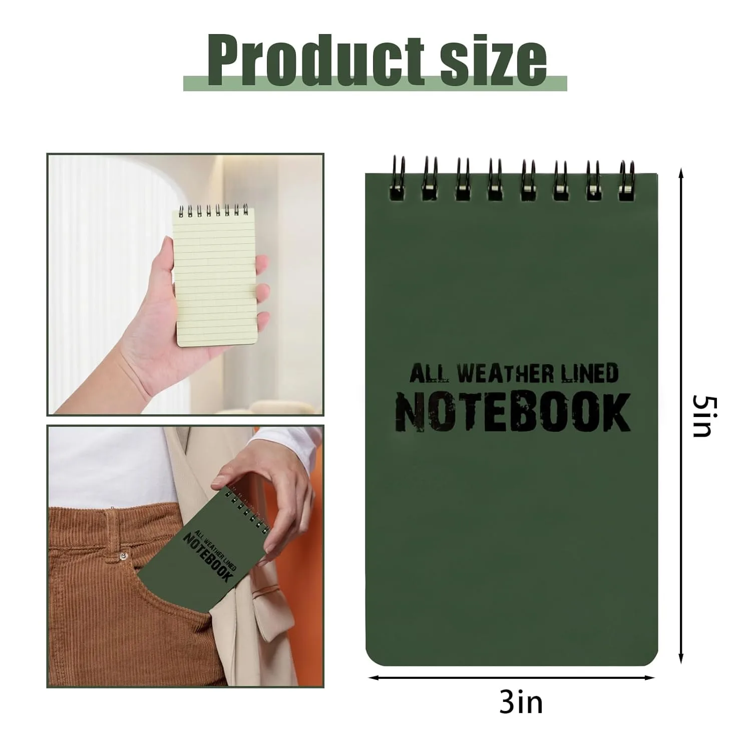 Cuaderno Impermeable Todo Clima - Pack 5 Unidades 4