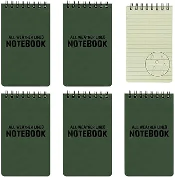 Cuaderno Impermeable Todo Clima - Pack 5 Unidades