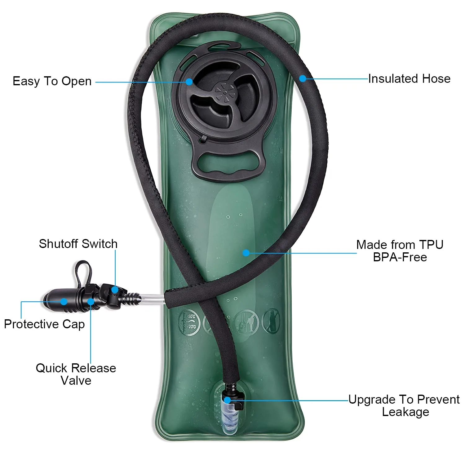 Mochila de hidratación 22L con vejiga de 3L 4