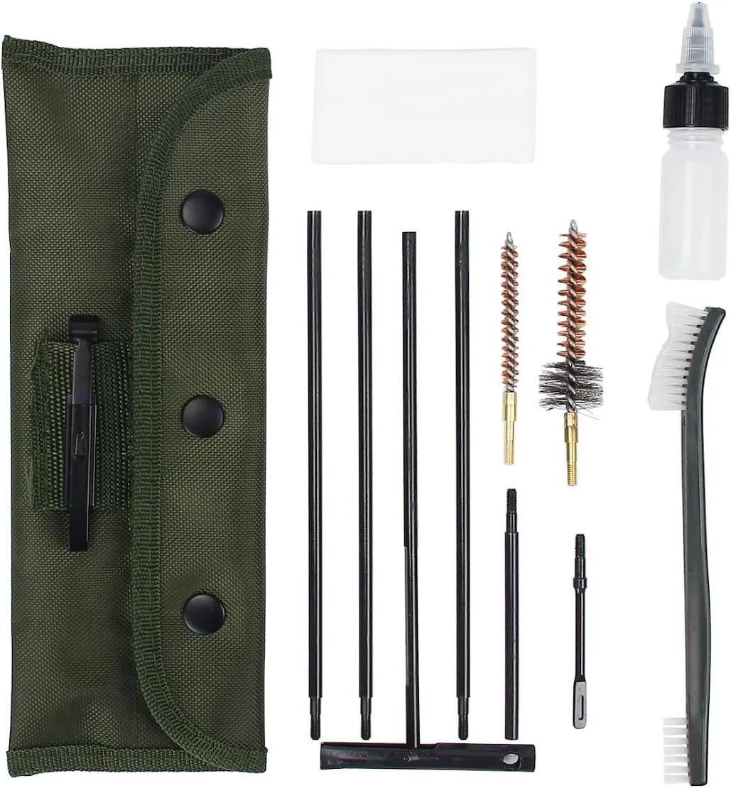 Kit de Limpieza Portátil para Rifles y Pistolas con Bolsa Táctica 2