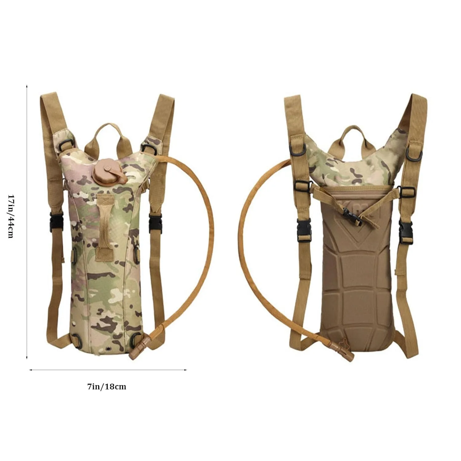 Mochila de Hidratación 3L con Manguera de Mordida 3