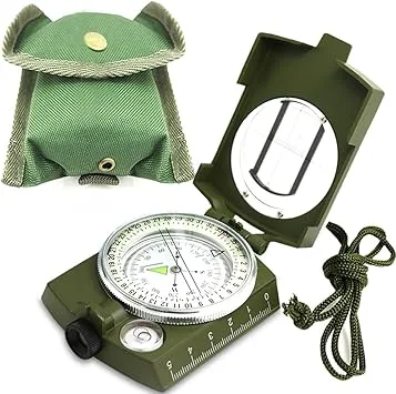 Brújula Militar Impermeable con Brillo en la Oscuridad