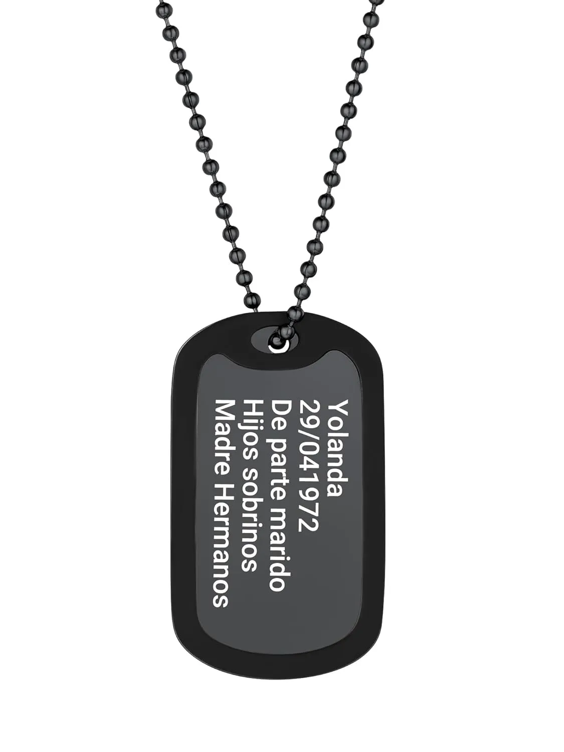 Dog Tag Militar Personalizado con Grabados 2