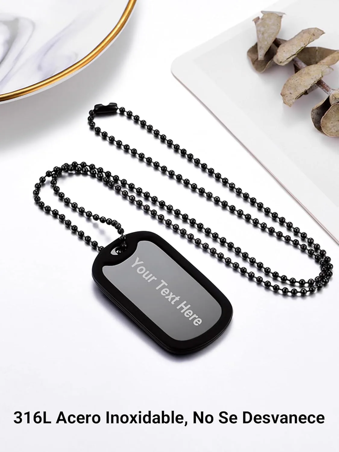 Dog Tag Militar Personalizado con Grabados 4