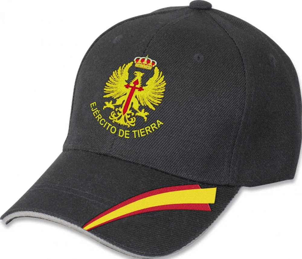Gorra Bordada Ejército de Tierra - Negra, Talla Única Ajustable 2