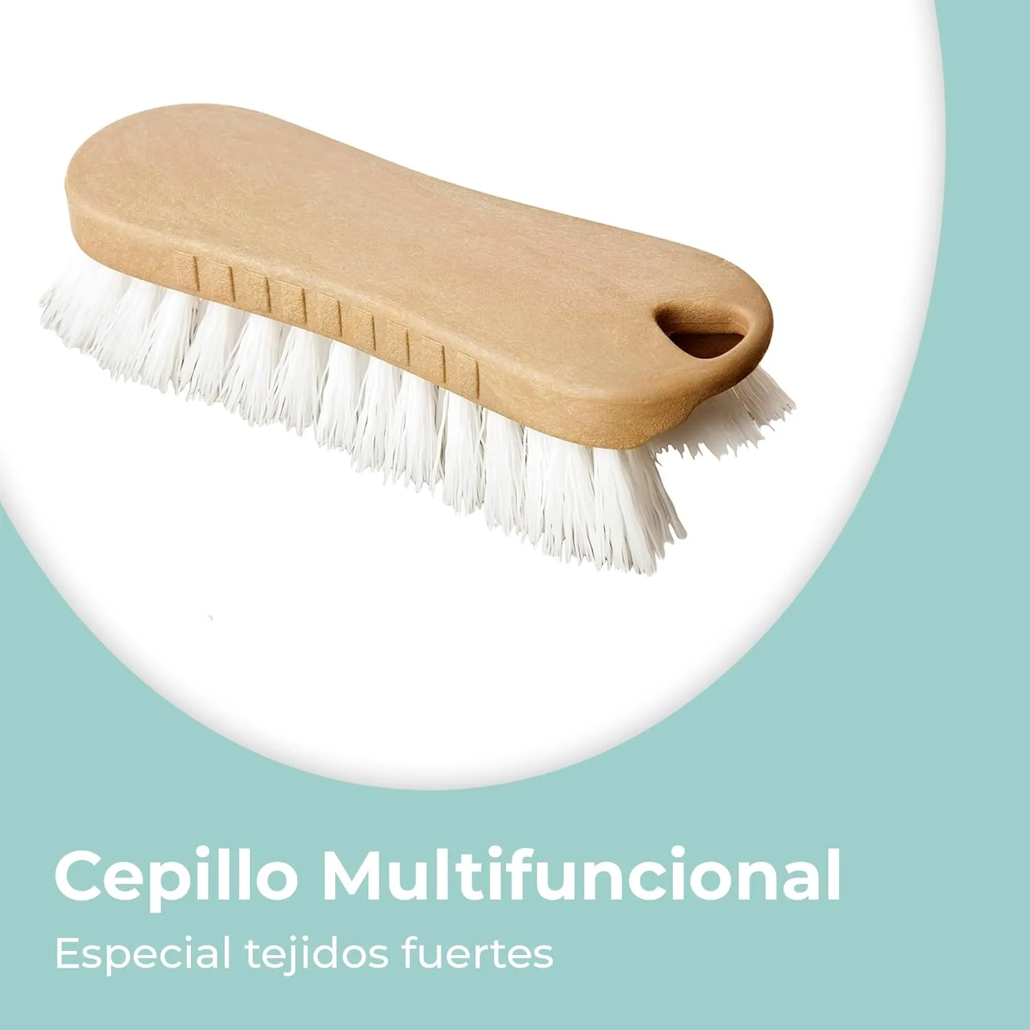 Cepillo Multifuncional de Limpieza con Cerdas Duras - Marrón 4