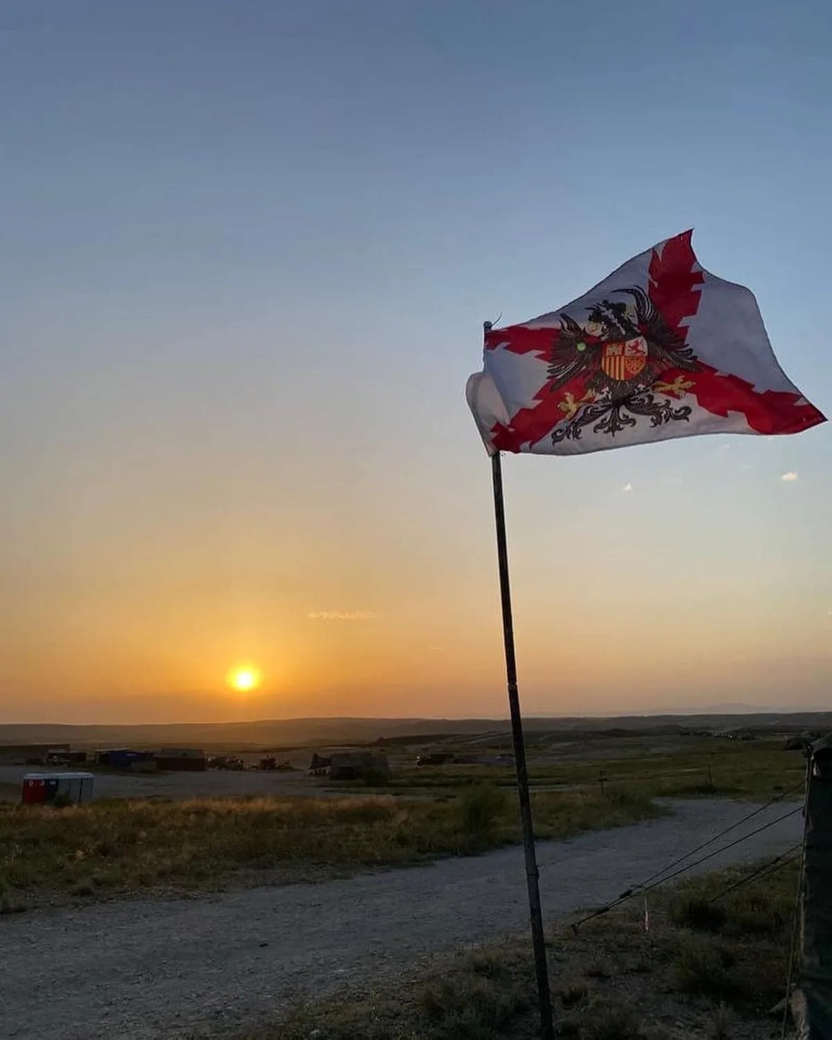 Bandera Histórica de los Tercios Españoles - Águila Bicefala y Aspa de Borgoña (150x90cm) 4