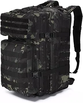 Mochila Táctica 45L Impermeable con Sistema MOLLE