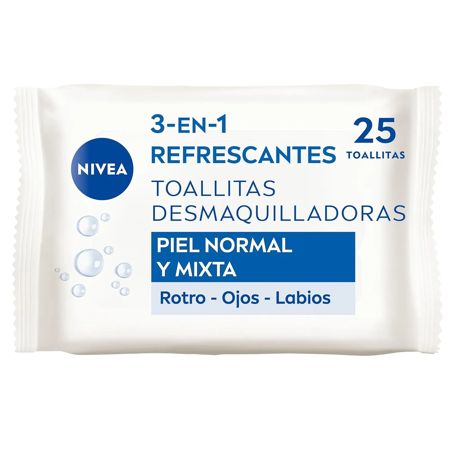 Toallitas Desmaquilladoras 3-en-1 NIVEA Refrescantes - 25 Ud. 2