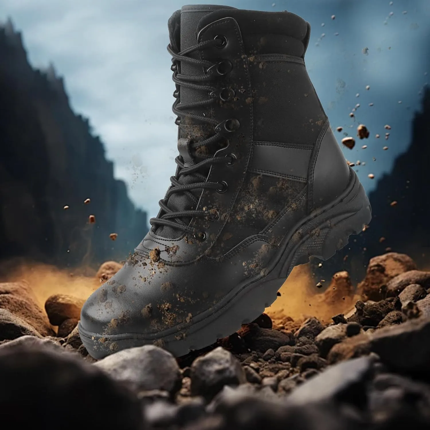 Botas Tácticas con Cremallera - Uso Policial y Outdoor 3