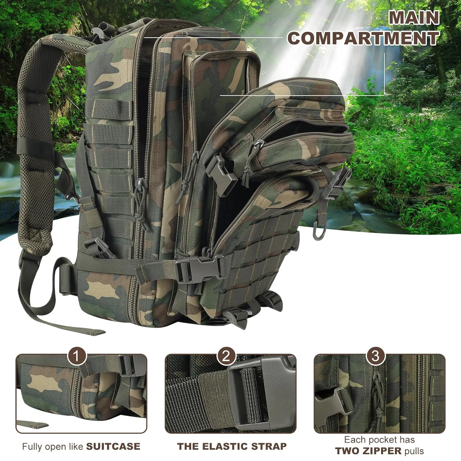 Mochila Táctica MOLLE de 3 Días 4