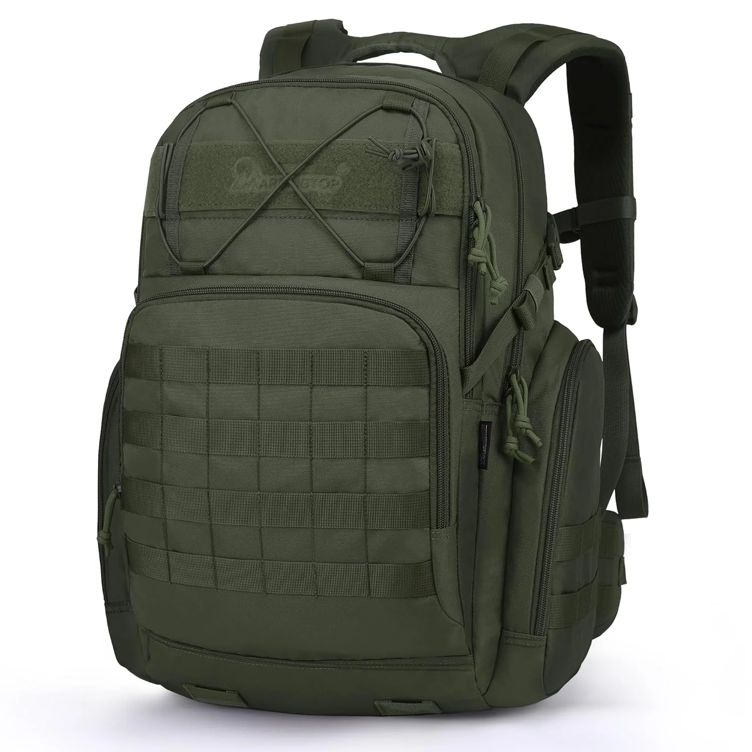 Mardingtop Mochila militar de 40 L de estilo táctico Molle para senderismo, trekking, camping y viajes, Negro , 40L