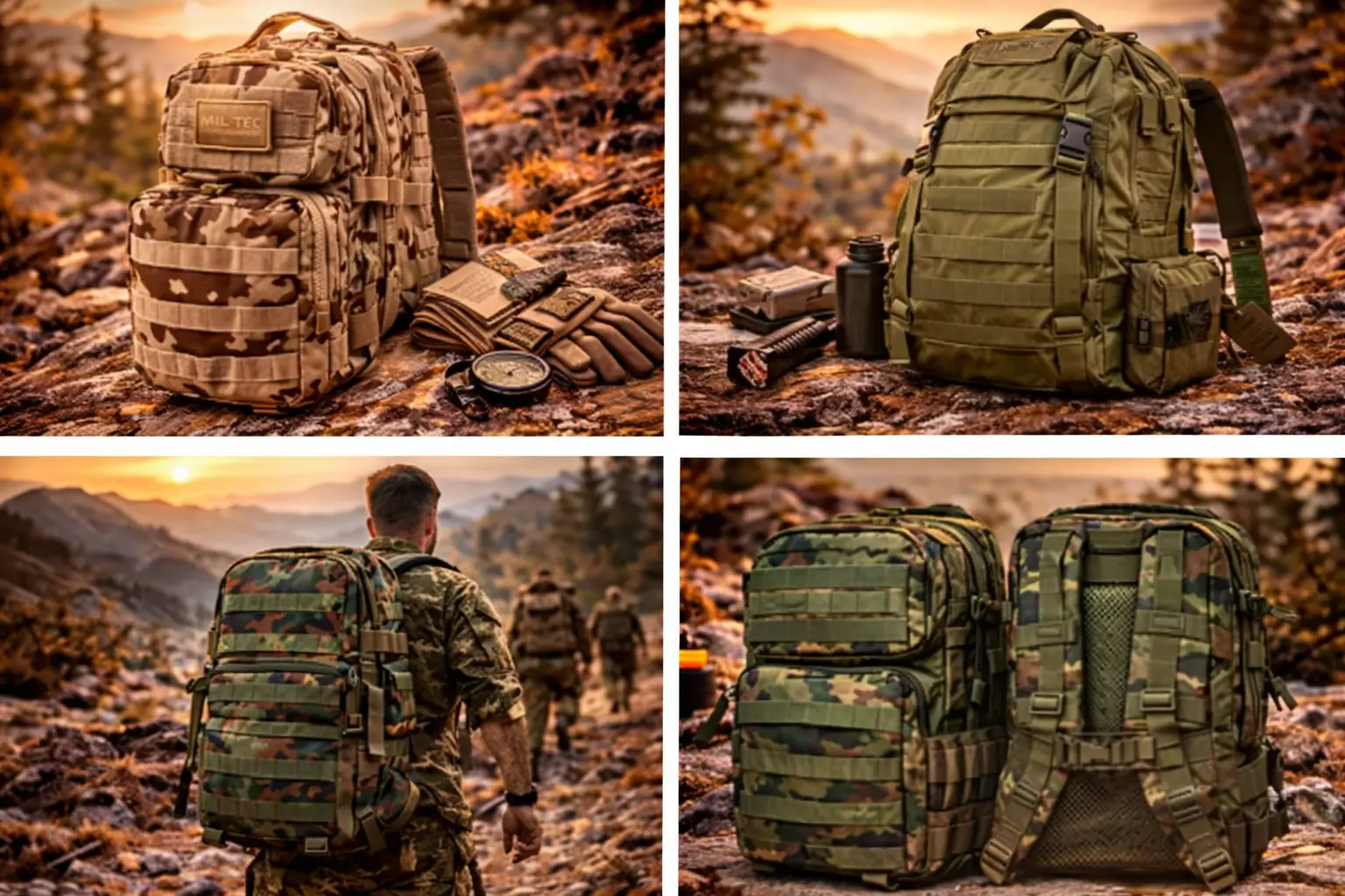 Mochilas militares tácticas de 40 a 60 litros recomendadas para el CEFOT 2026